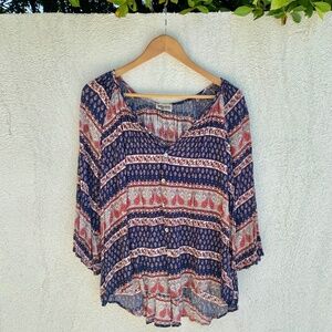 Show Me Your Mumu 4th of July Printed Flowy Catalina Tunic Top